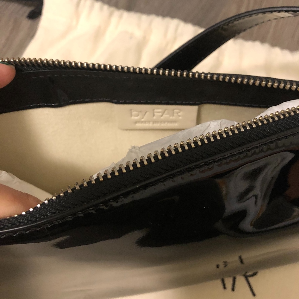 BY FAR RACHEL PATENT LEATHER BAG
